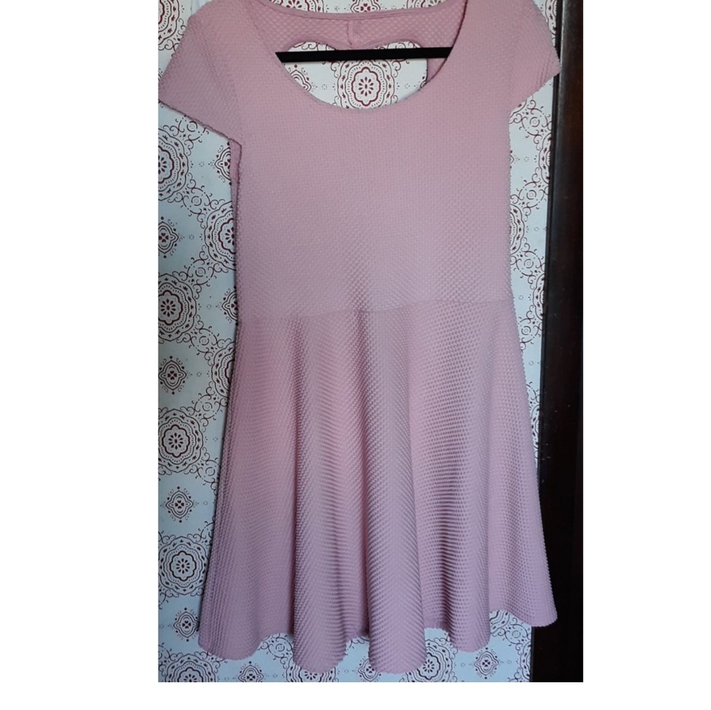 No Boundaries Dress Pink Dress Heart Back Dress